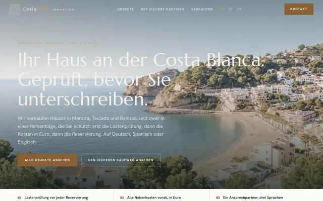 Web de ejemplo: CostaFirme
