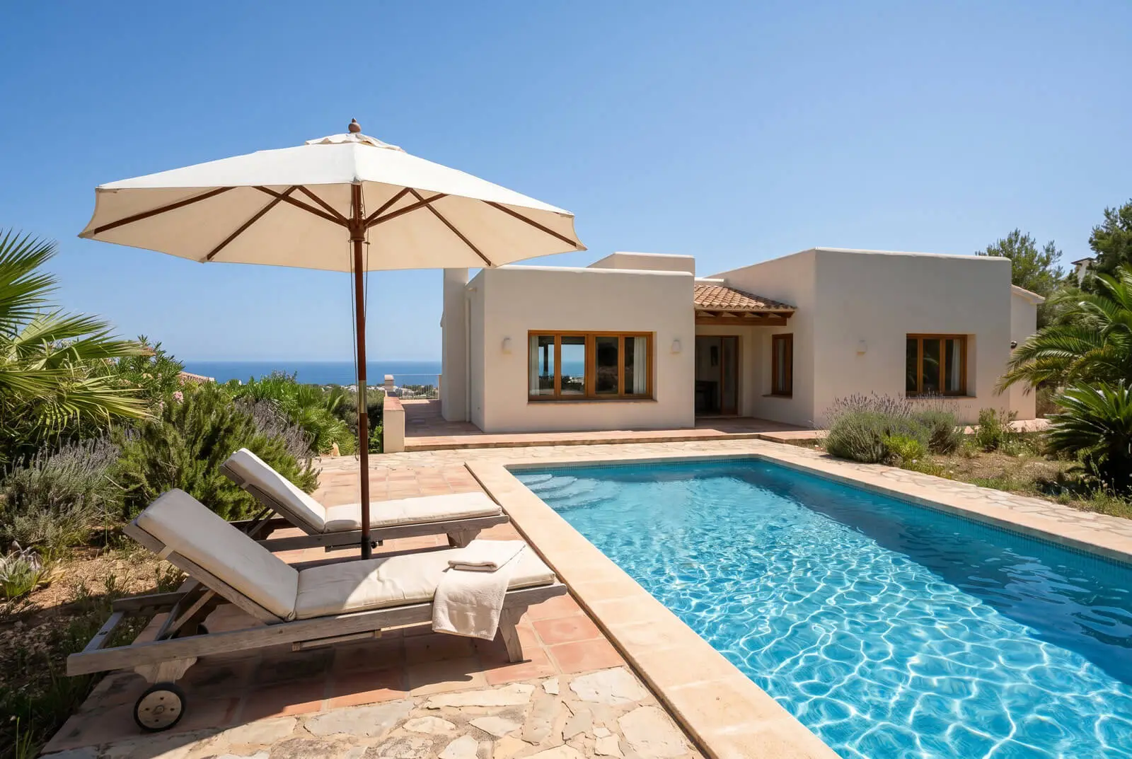 Piscina privada i solarium
